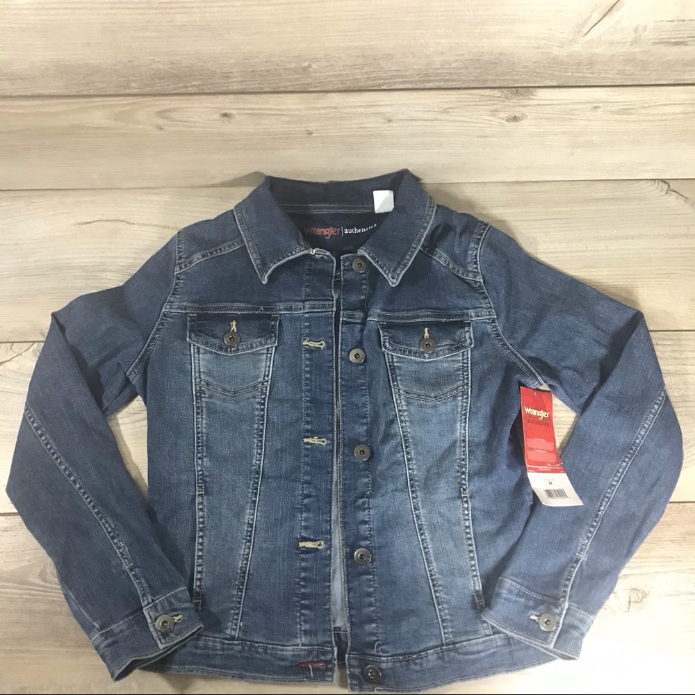 Wrangler Authentics Womens Stretch Denim Jacket - Size M Medium - NWT